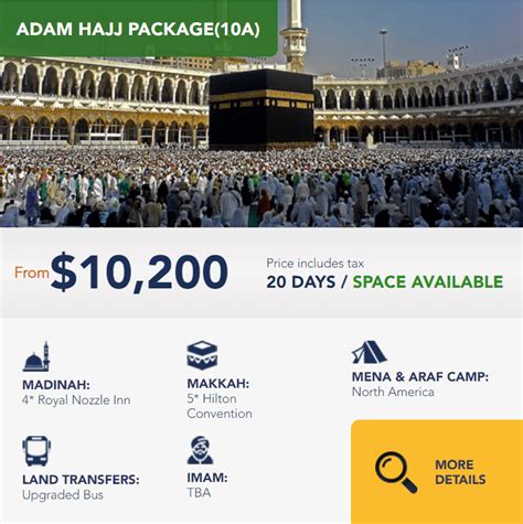 Makkah Tour Offers Hajj 2023 15 Days Economy Hajj Package From 6999 PP (TBC) Non Shifting Hajj 14 Nights Hajj -1 Makkah Hotel Hotel In Aziziya Madinah Hotel 4 Star Hotel Visa, transport & Qurbani are included. . Hajj packages 2023 from usa